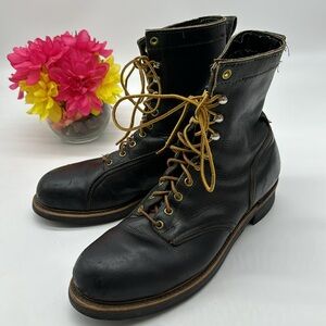 Knapp Leather Steel Toe Work Combat Boots MS6620